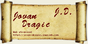 Jovan Dragić vizit kartica